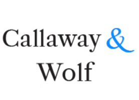 Callaway & Wolf Law Firm Logo by Vadim Nebuchin in Oakland CA